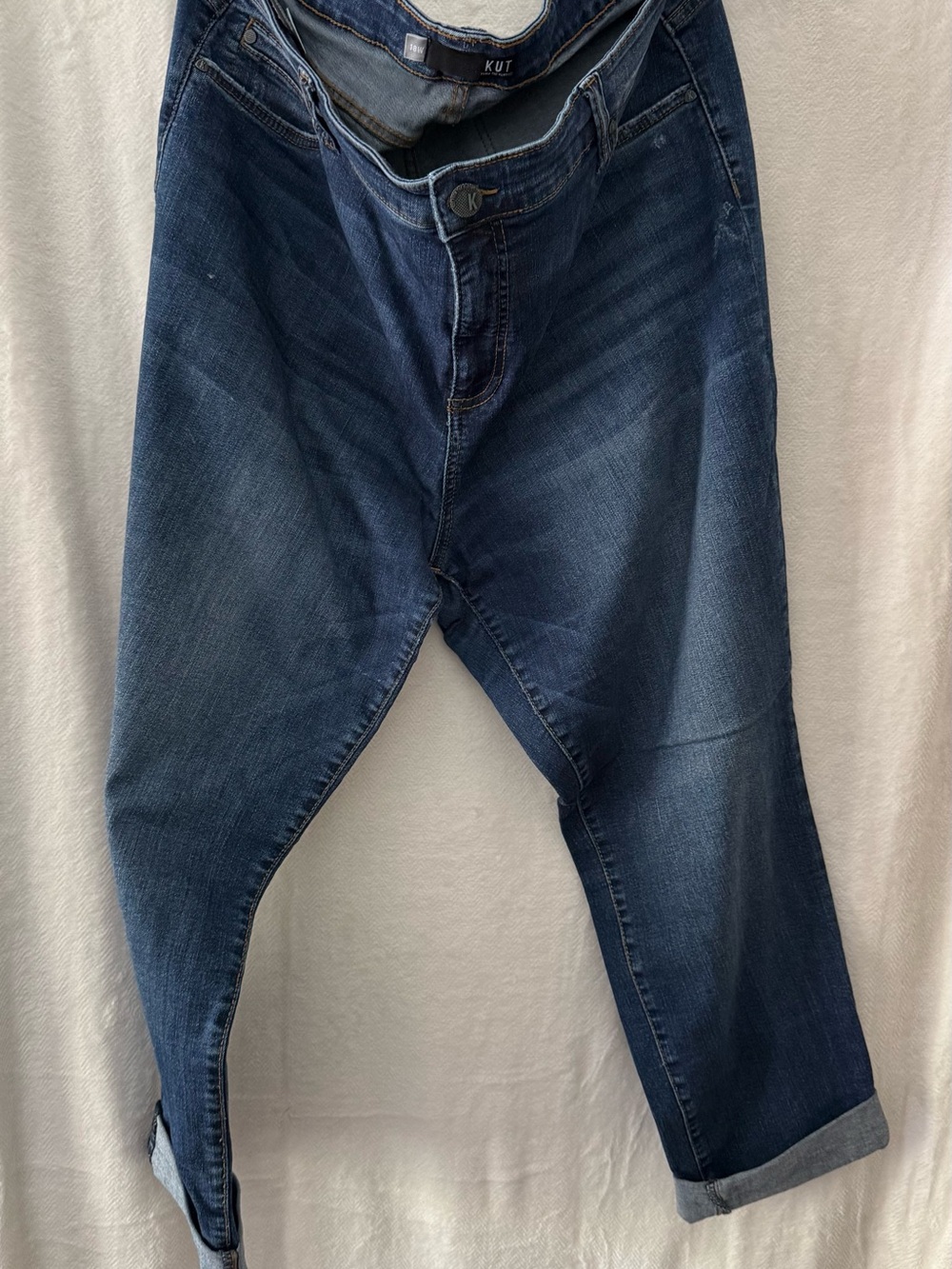 Kut from the Kloth Women's Boyfriend Jeans - Dark Indigo